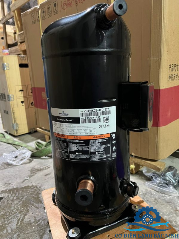 Thông số kỹ thuật Máy nén copeland ZR190KCE-TFD-522