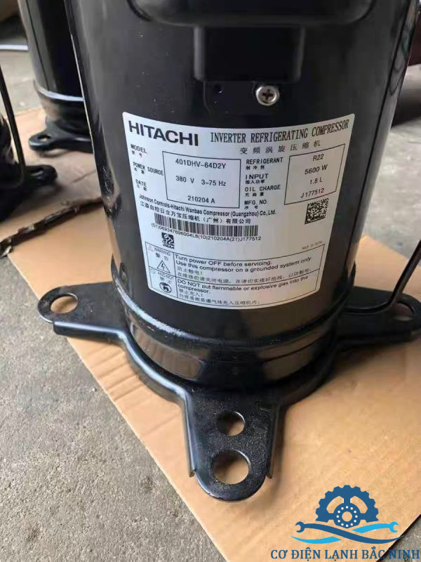 thông số kỹ thuật máy nén hitachi 401dhv-64d2